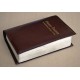 ŚREDNIA BIBLIA twarda oprawa nieusztywniana bez zamka (złocony napis) ciemny brąz biblis