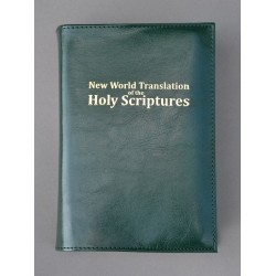 ŚREDNIA BIBLIA twarda oprawa nieusztywniana bez zamka (napis złocony) ciemna zieleń ANG